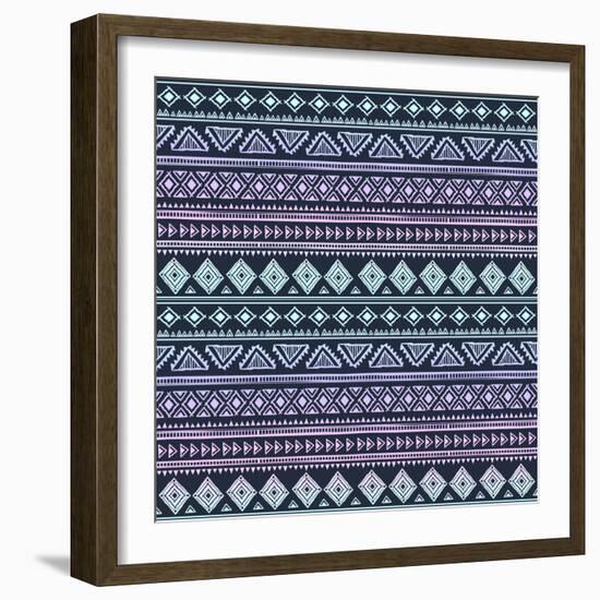 Abstract Tribal Pattern-transiastock-Framed Art Print