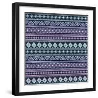 Abstract Tribal Pattern-transiastock-Framed Art Print