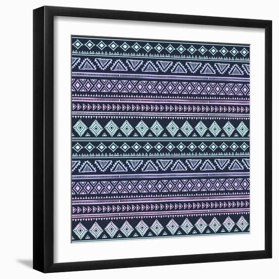 Abstract Tribal Pattern-transiastock-Framed Art Print