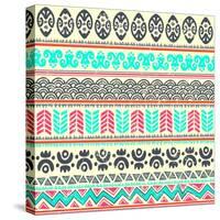 Abstract Tribal Pattern-transiastock-Stretched Canvas