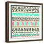 Abstract Tribal Pattern-transiastock-Framed Art Print