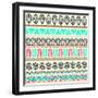 Abstract Tribal Pattern-transiastock-Framed Art Print