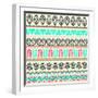 Abstract Tribal Pattern-transiastock-Framed Art Print