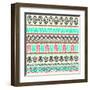 Abstract Tribal Pattern-transiastock-Framed Art Print