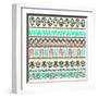 Abstract Tribal Pattern-transiastock-Framed Art Print