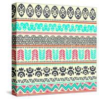Abstract Tribal Pattern-transiastock-Stretched Canvas