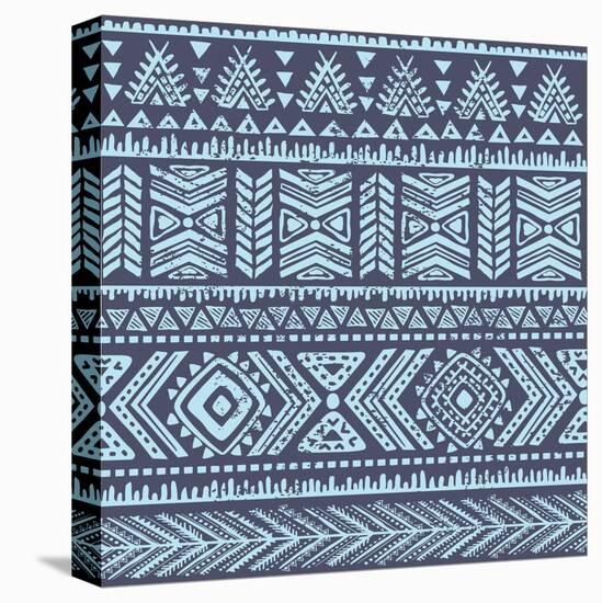 Abstract Tribal Pattern-transiastock-Stretched Canvas