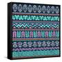 Abstract Tribal Pattern-transiastock-Framed Stretched Canvas