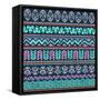 Abstract Tribal Pattern-transiastock-Framed Stretched Canvas