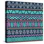 Abstract Tribal Pattern-transiastock-Stretched Canvas