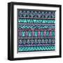 Abstract Tribal Pattern-transiastock-Framed Art Print