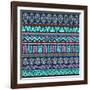 Abstract Tribal Pattern-transiastock-Framed Art Print