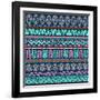 Abstract Tribal Pattern-transiastock-Framed Art Print