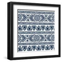 Abstract Tribal Pattern-transiastock-Framed Art Print