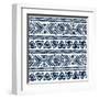 Abstract Tribal Pattern-transiastock-Framed Art Print