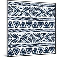 Abstract Tribal Pattern-transiastock-Mounted Art Print