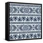 Abstract Tribal Pattern-transiastock-Framed Stretched Canvas