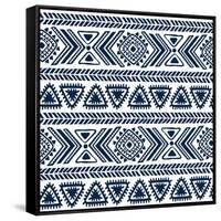 Abstract Tribal Pattern-transiastock-Framed Stretched Canvas