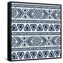 Abstract Tribal Pattern-transiastock-Framed Stretched Canvas