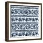 Abstract Tribal Pattern-transiastock-Framed Art Print