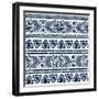 Abstract Tribal Pattern-transiastock-Framed Art Print