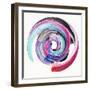 Abstract Twisted Brush Stroke-wacomka-Framed Art Print