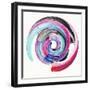 Abstract Twisted Brush Stroke-wacomka-Framed Art Print