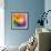 Abstract Vibrant Triangles-art_of_sun-Framed Premium Giclee Print displayed on a wall