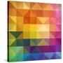 Abstract Vibrant Triangles-art_of_sun-Stretched Canvas