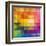 Abstract Vibrant Triangles-art_of_sun-Framed Art Print