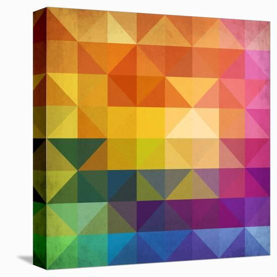 Abstract Vibrant Triangles-art_of_sun-Stretched Canvas