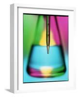 Abstract View of Pipette & Conical Flask-Tek Image-Framed Photographic Print