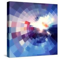 Abstract Violet Shining Circle Tunnel Background-art_of_sun-Stretched Canvas