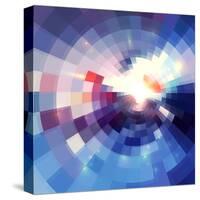 Abstract Violet Shining Circle Tunnel Background-art_of_sun-Stretched Canvas