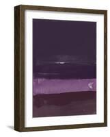 Abstract Violet Watercolor-Hallie Clausen-Framed Art Print