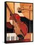 Abstract Violin-Paul Brent-Framed Stretched Canvas