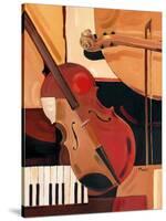 Abstract Violin-Paul Brent-Stretched Canvas