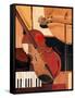 Abstract Violin-Paul Brent-Framed Stretched Canvas