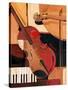 Abstract Violin-Paul Brent-Stretched Canvas