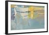 Abstract Wallpaper of Oil Painting with Brush Strokes in Cool Colors-humbak-Framed Photographic Print
