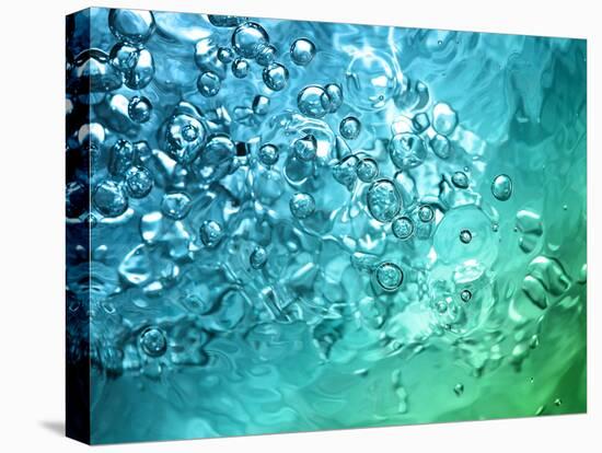 Abstract Water With Bubbles-nikkytok-Stretched Canvas