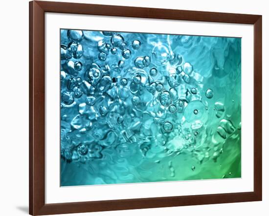 Abstract Water With Bubbles-nikkytok-Framed Photographic Print