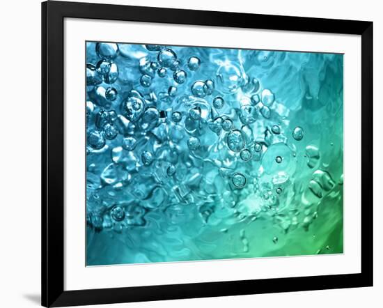 Abstract Water With Bubbles-nikkytok-Framed Photographic Print