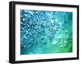 Abstract Water With Bubbles-nikkytok-Framed Photographic Print