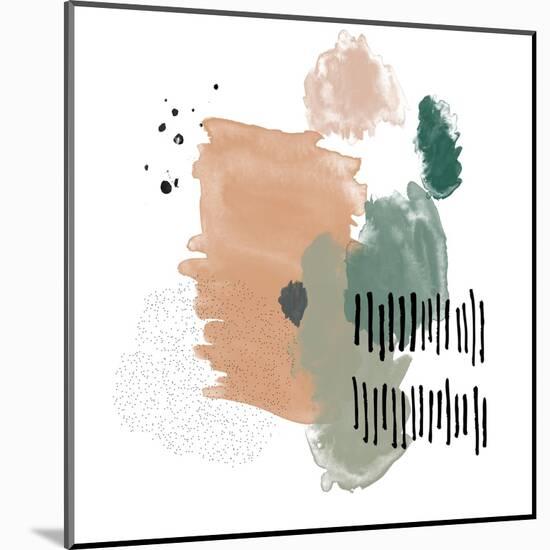 Abstract Watercolor Composition III-Bay Solace-Mounted Art Print