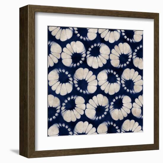 Abstract Watercolor-Dyed Floral Motif. Seamless Pattern.-cepera-Framed Art Print