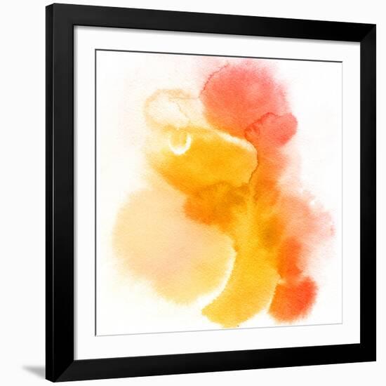 Abstract Watercolor Hand Painted Background-katritch-Framed Art Print