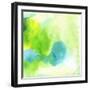 Abstract Watercolor Hand Painted Background-katritch-Framed Art Print