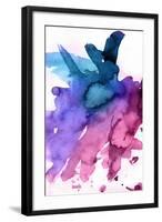 Abstract Watercolor Hand Painted Background-katritch-Framed Art Print