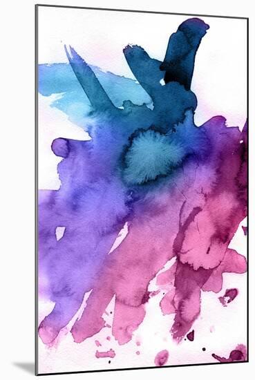 Abstract Watercolor Hand Painted Background-katritch-Mounted Art Print